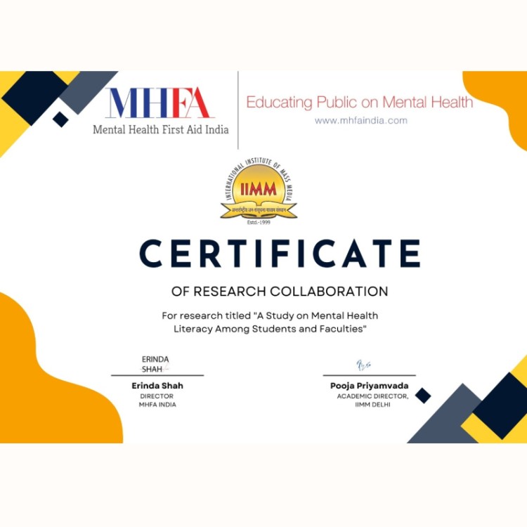 COLLABORATION WITH MHFA INDIA